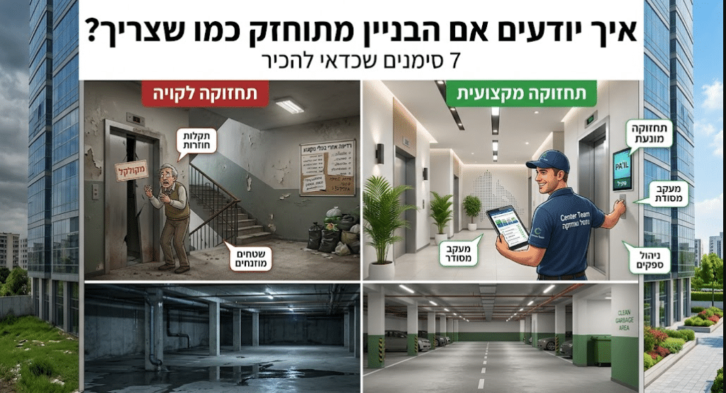 איך יודעים אם הבניין מתוחזק כמו שצריך? 7 סימנים שכדאי להכיר